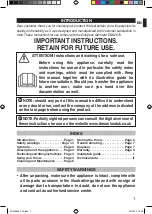 Preview for 3 page of Dreamland LUXURY HEATED THROW Operating Instructions Manual