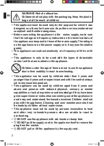 Preview for 4 page of Dreamland LUXURY HEATED THROW Operating Instructions Manual