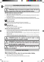 Preview for 8 page of Dreamland LUXURY HEATED THROW Operating Instructions Manual