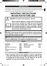 Preview for 3 page of Dreamland Luxury Intelliheat Heated Cape Instructions For Use Manual