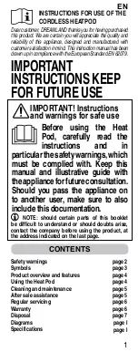 Предварительный просмотр 3 страницы Dreamland M2701 Operating Instructions Manual