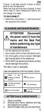 Предварительный просмотр 7 страницы Dreamland M2701 Operating Instructions Manual