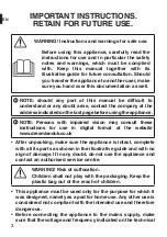 Preview for 4 page of Dreamland R6705 Instructions For Use Manual