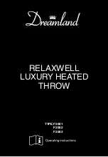 Dreamland RELAXWELL F2001 Operating Instructions Manual preview