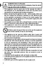 Preview for 4 page of Dreamland STARLIGHT L1630 Operating Instructions Manual