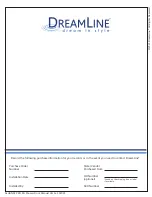 Preview for 3 page of Dreamline ALLIANCE PRO BG SDAB48A700 Installation Instructions Manual