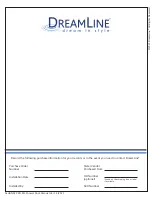 Предварительный просмотр 3 страницы Dreamline ALLIANCE PRO ML Installation Instructions Manual