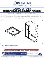 Dreamline AQUA-Q FOLD SD-363072Q Series Installation Instructions Manual preview