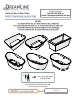 Dreamline BTCA6032WFXXC00 Installation Instructions Manual preview