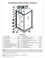 Preview for 3 page of Dreamline BUTTERFLY+ENCLOSURE Installation Instructions Manual