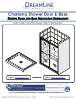 Предварительный просмотр 1 страницы Dreamline Charisma Slimline DLT-1032320 Installation Instructions Manual