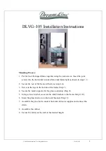 Предварительный просмотр 1 страницы Dreamline DLVG-105 Installation Instructions