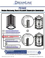 Dreamline PRIME 31x31 Installation Instructions Manual preview