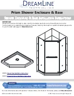 Preview for 1 page of Dreamline Prism DLT-1032320 Installation Instructions Manual