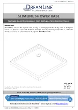 Preview for 2 page of Dreamline Prism DLT-1032320 Installation Instructions Manual