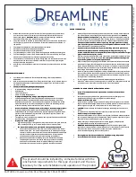 Preview for 4 page of Dreamline SAPPHIRE-V AC VH60W620XXX04 Installation Instructions Manual