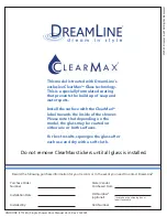 Preview for 3 page of Dreamline SHDR-20237210F Series Installation Manual