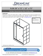 Preview for 2 page of Dreamline SHDR-22287200-01 Installation Instructions Manual