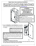 Preview for 15 page of Dreamline UNIDOOR PLUS Installation Instructions Manual