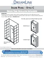 Предварительный просмотр 25 страницы Dreamline UNIDOOR Style C Installation Instructions Manual