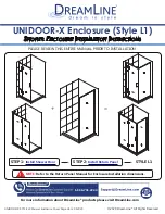 Preview for 1 page of Dreamline UNIDOOR-X L Installation Instructions Manual