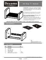 Предварительный просмотр 1 страницы DREAMS San Diego TV Bedstead Assembly Instruction Manual