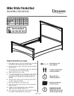 Предварительный просмотр 1 страницы Dreamsat Miller White Painted Bed Assembly Instructions Manual