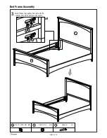 Предварительный просмотр 4 страницы Dreamsat Miller White Painted Bed Assembly Instructions Manual