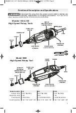 Предварительный просмотр 9 страницы Dremel 100 Operating/Safety Instructions Manual