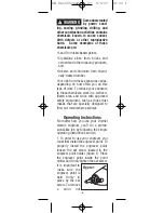 Preview for 4 page of Dremel 290 Operating/Safety Instructions Manual