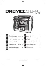 Dremel 3D40 FLEX Original Instructions Manual предпросмотр