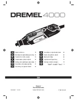 Предварительный просмотр 1 страницы Dremel 4000 Original Instructions Manual