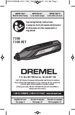 Preview for 1 page of Dremel 7350 Operating/Safety Instructions Manual