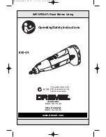 Preview for 1 page of Dremel 800-49 Operating/Safety Instructions Manual