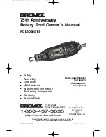 Preview for 1 page of Dremel F013039519 Owner'S Manual