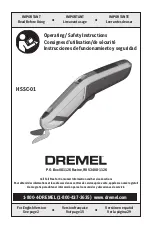 Dremel HSSC-01 Operating Instructions Manual preview