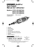 Preview for 27 page of Dremel MultiPro 275T6 Owner'S Manual