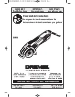 Dremel Saw-Max SM20 Operating/Safety Instructions Manual preview