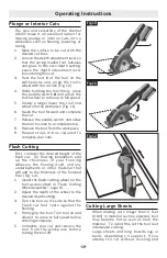 Preview for 19 page of Dremel Ultra-Saw US20V Operating/Safety Instructions Manual