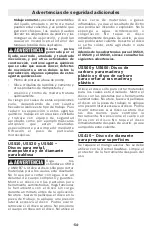 Preview for 54 page of Dremel Ultra-Saw US20V Operating/Safety Instructions Manual