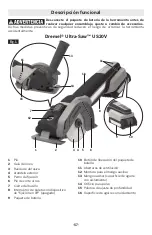 Preview for 57 page of Dremel Ultra-Saw US20V Operating/Safety Instructions Manual