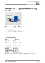 dresden elektronik RaspBee II User Manual preview