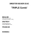 Drester Boxer Triple C Operator'S Manual preview