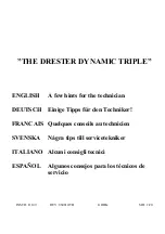 Drester DYNAMIC TRIPLE Manual preview