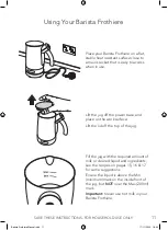 Предварительный просмотр 11 страницы Drew & Cole Barista Frothiere User Manual