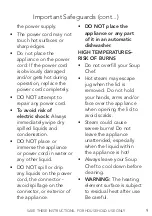 Preview for 9 page of Drew & Cole Soup Chef SM103D User Manual