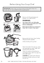 Preview for 12 page of Drew & Cole Soup Chef SM103D User Manual