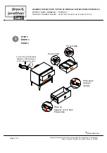 Preview for 3 page of drew & jonathan home P306DJ140 Assembly Instructions