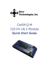 Preview for 1 page of Drew Technologies CarDAQ-M J2534-1&2 Module Quick Start Manual