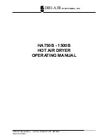 Предварительный просмотр 1 страницы Dri-Air Industries HA1000B Operating Manual